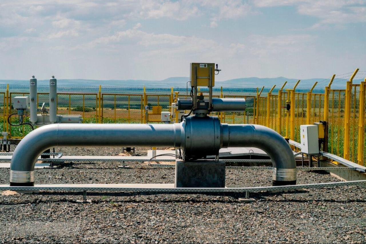 This picture, taken on August 3, 2018, shows the facility of the Lozenets-Nedyalsko natural gas transit pipeline to Türkiye near the village of Lozenets. (AFP Photo)