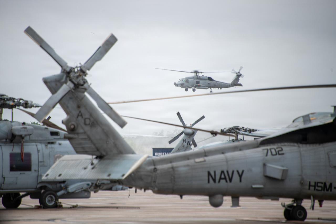 Helicopter Maritime Strike Squadron (HSM) 70, “Spartans,” returned to Naval Air Station Jacksonville, May 12, 2026, following a deployment. (Photo via U.S. Navy)