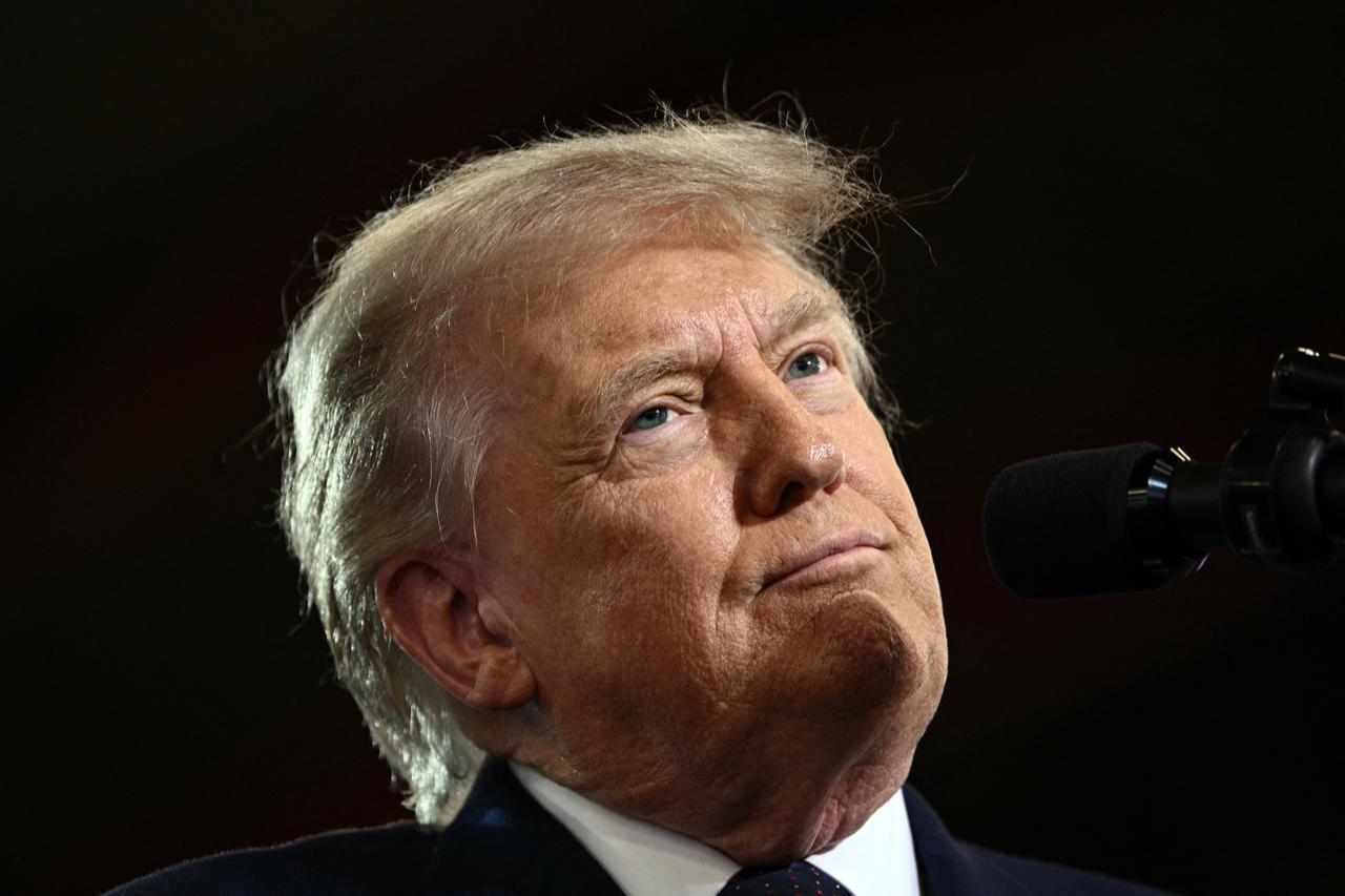US President Donald Trump delivers a speech about the economy at Rockland Community College Fieldhouse in Suffern, New York, on May 22, 2026. (AFP Photo)