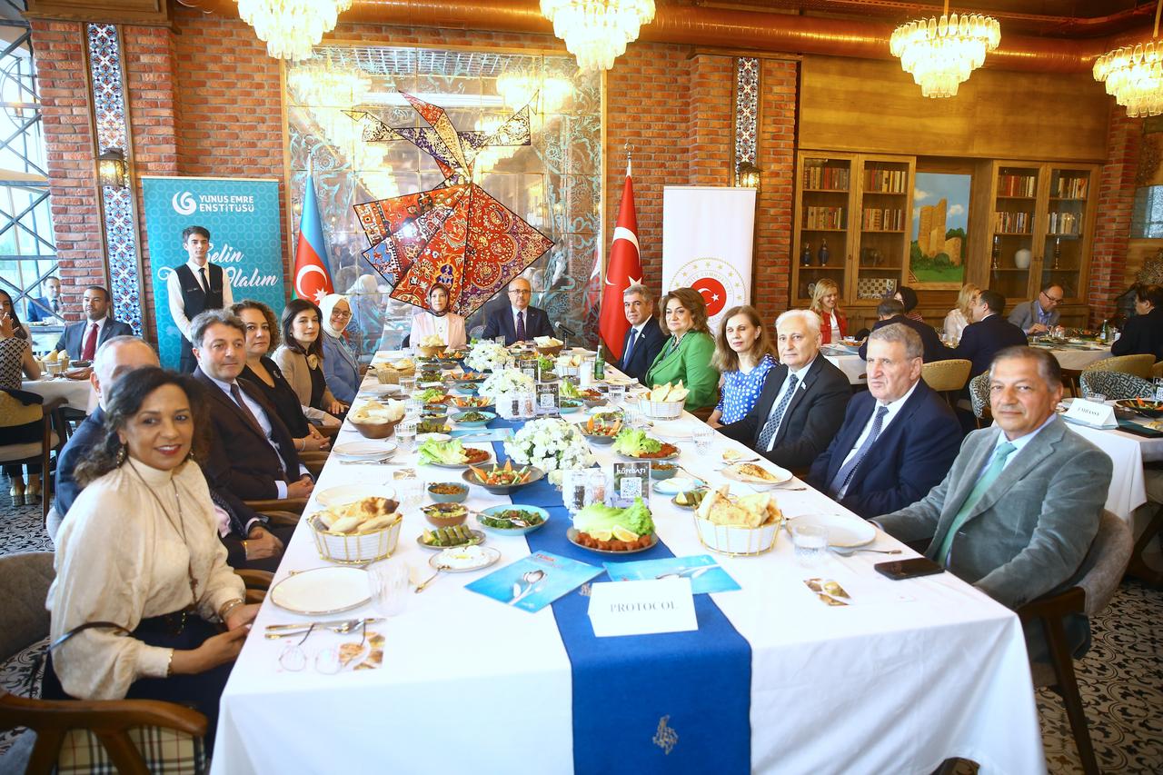 Traditional Turkish dishes and desserts are displayed during Turkish Cuisine Week in Tirana, Albania, May 25, 2026. (AA Photo)