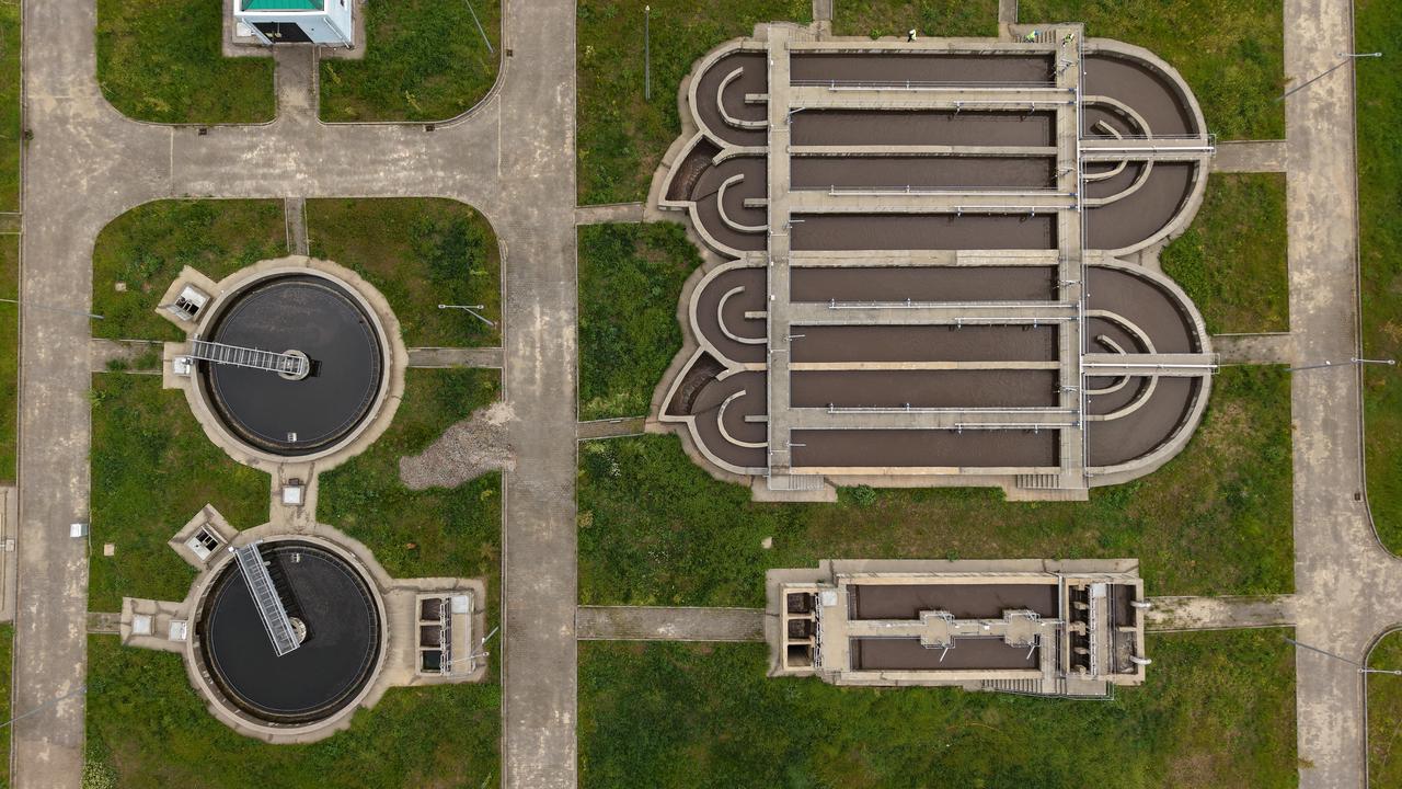 The Advanced Biological Wastewater Treatment Plant, completed by the Van Water and Sewerage Authority of the Metropolitan Municipality, in Van, Türkiye, on May 26, 2026. (AA Photo)