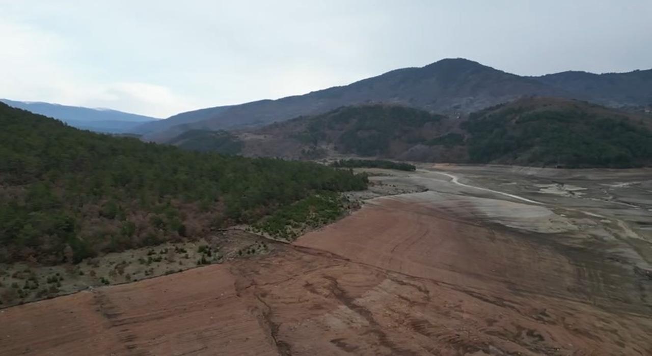 Bursa’s dams had dried up 220 days ago. Bursa, Türkiye. (IHA Photo)