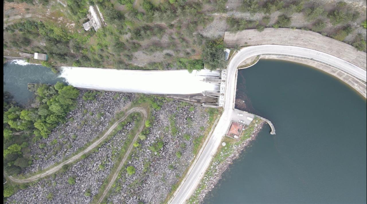 Reservoirs reached 100% capacity and the gates were opened. Bursa, Türkiye, May 26, 2026. (IHA Photo)