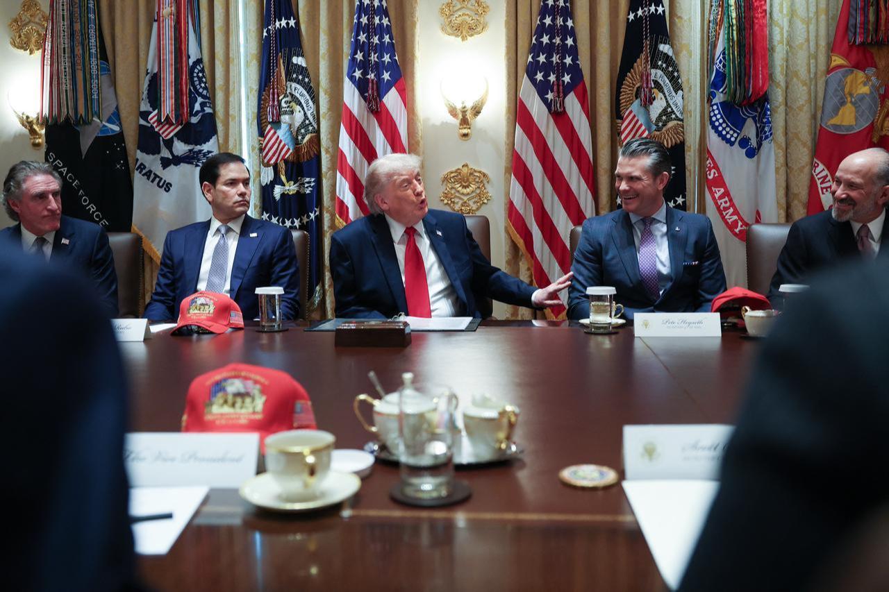 U.S. President Donald Trump speaks during a Cabinet Meeting in the Cabinet Room of the White House on May 27, 2026 in Washington, DC. (AFP Photo)