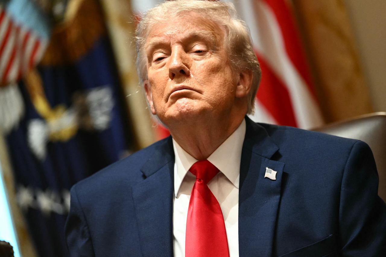 US President Donald Trump speaks during a cabinet meeting in the Cabinet Room of the White House in Washington, DC, May 27, 2026. (AFP Photo)