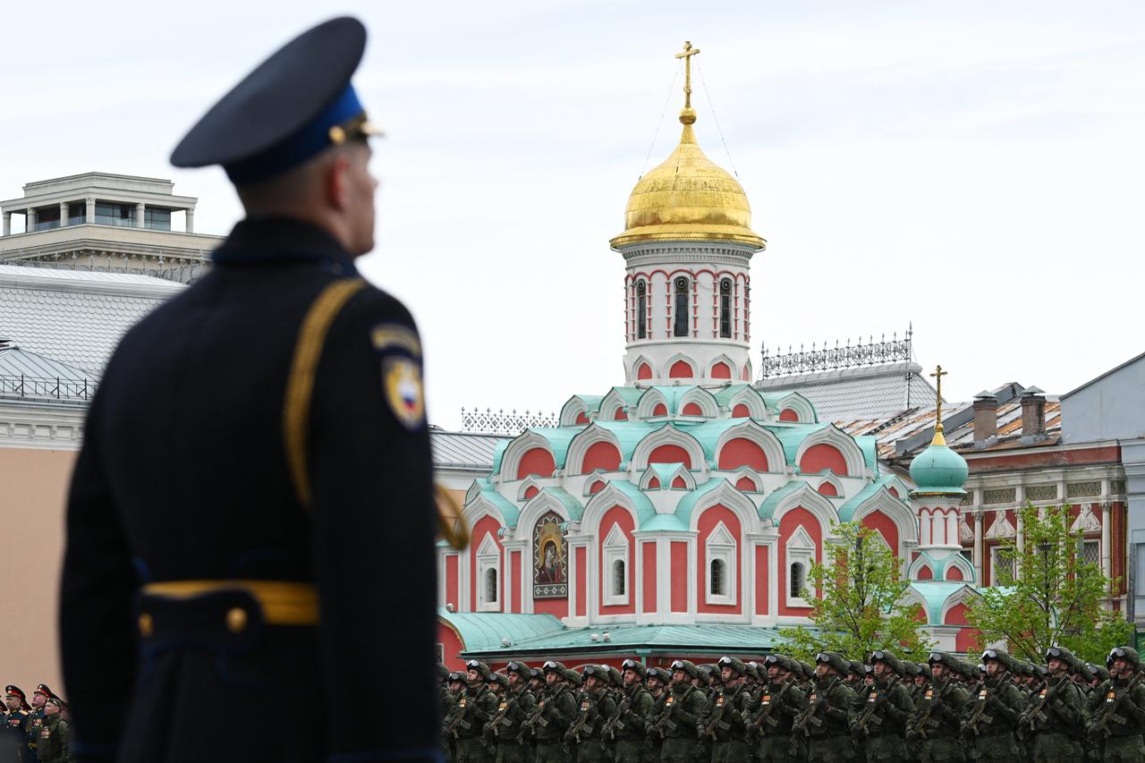 Russian servicemen, involved in the so-called 'special military operation' in Ukraine, attend the Victory Day military parade on Red Square in Moscow on May 9, 2026. (AFP Photo)