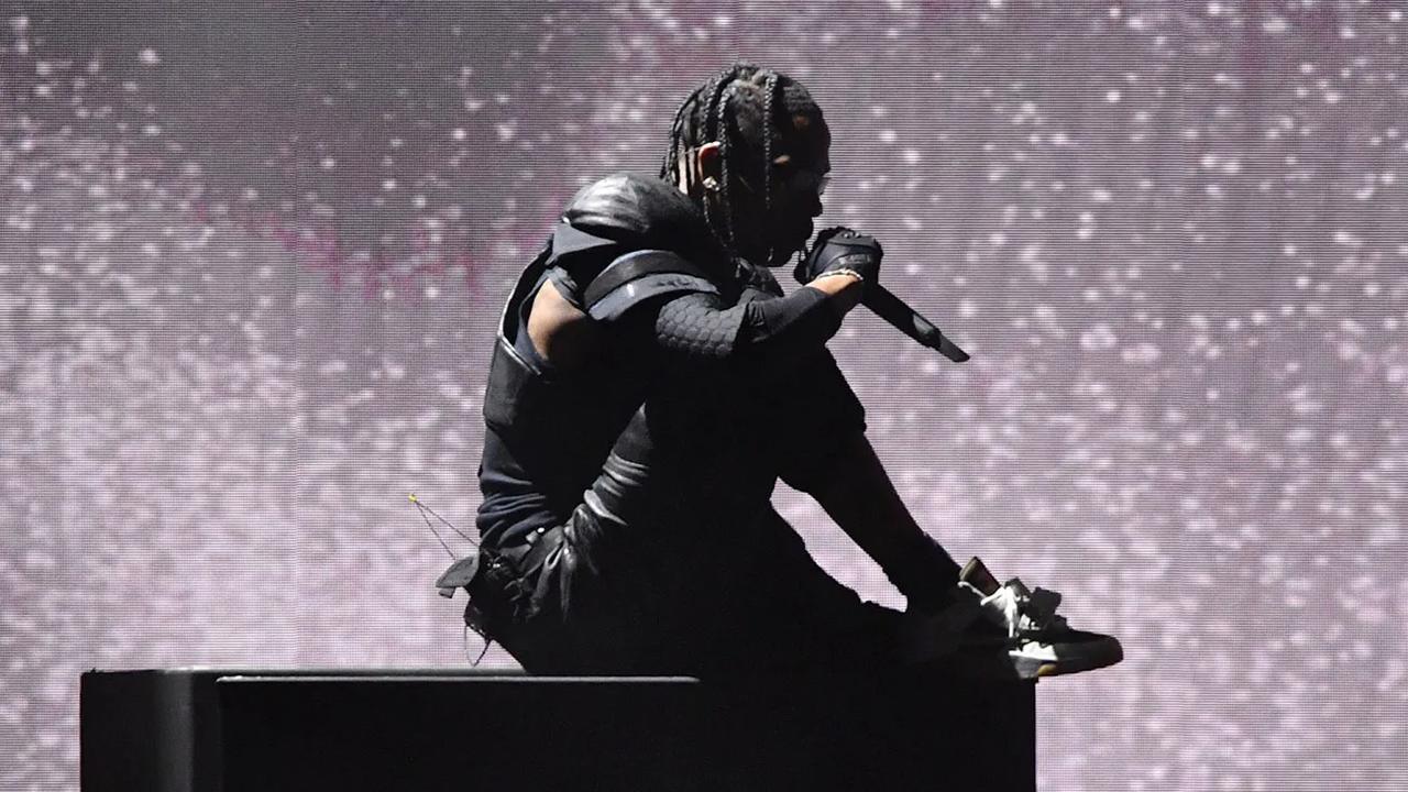 US rap star Travis Scott performing during a concert, date and time undisclosed. (AFP Photo)