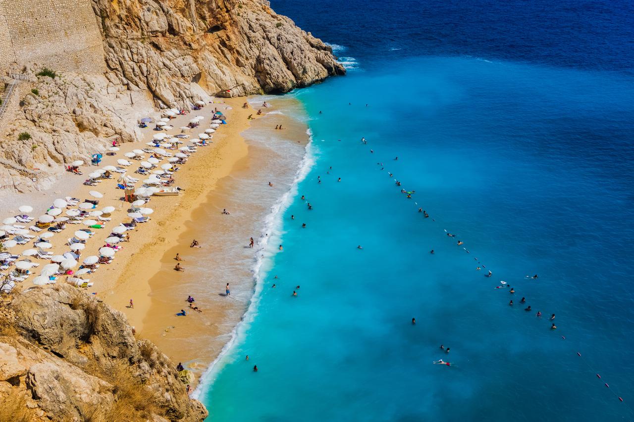 Aerial view of Kaputas Beach in Antalya, Türkiye. (Adobe Stock Photo)