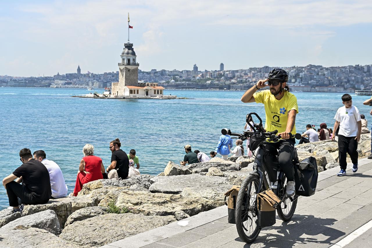 Turkish cyclist bikes across 7 countries for late grandmother, raising Alzheimer’s funds