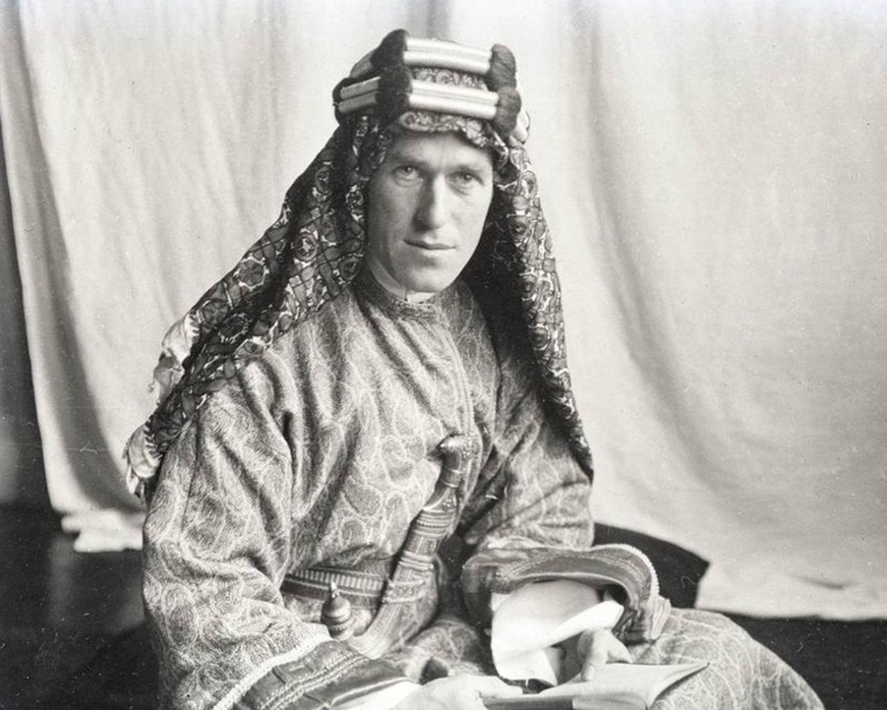 Lieutenant Colonel Thomas Edward Lawrence, 1919. (Photo by Lowell Thomas)