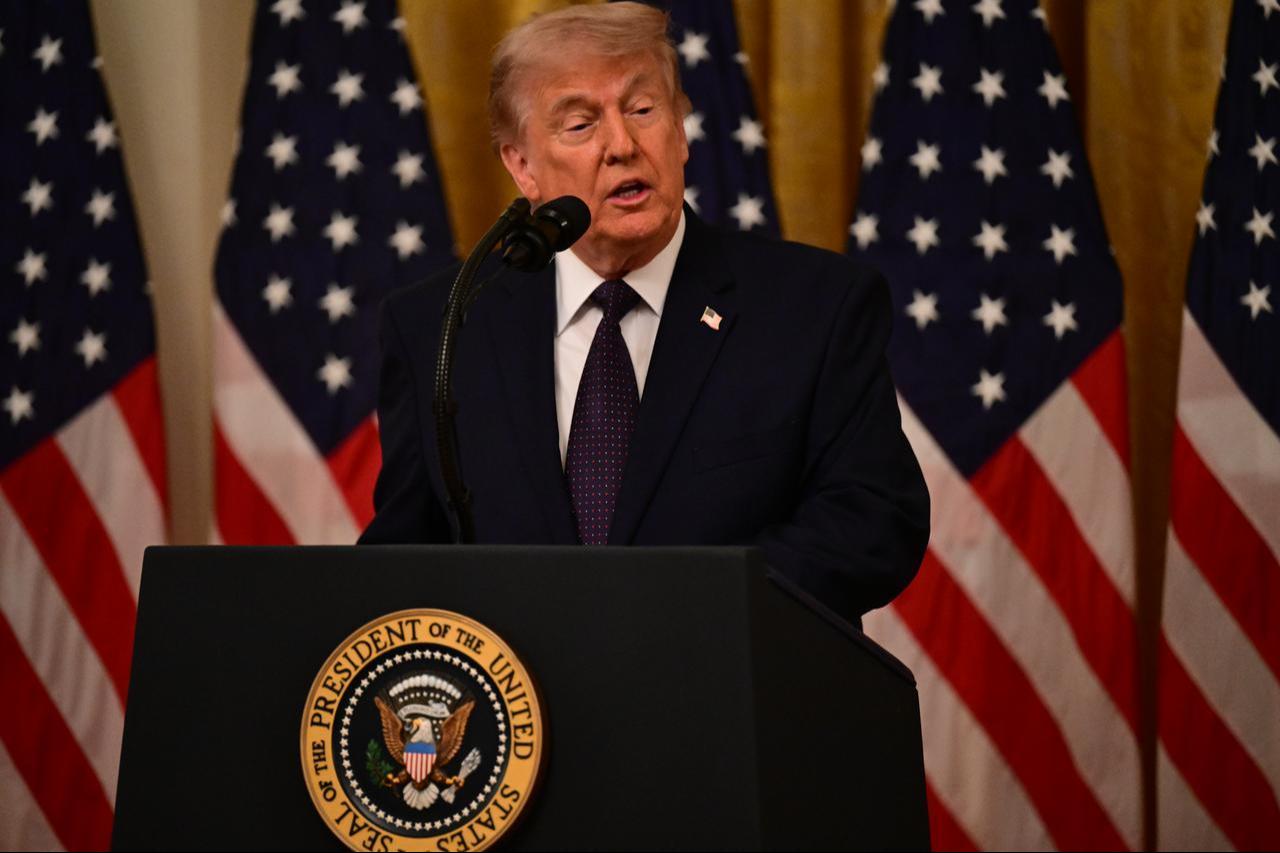 President of the United States Donald J. Trump speaks during the Swearing in event for Chairman of the Federal Reserve Kevin Warsh at the White House, Washington, DC, US, May 22, 2026. (AA Photo)
