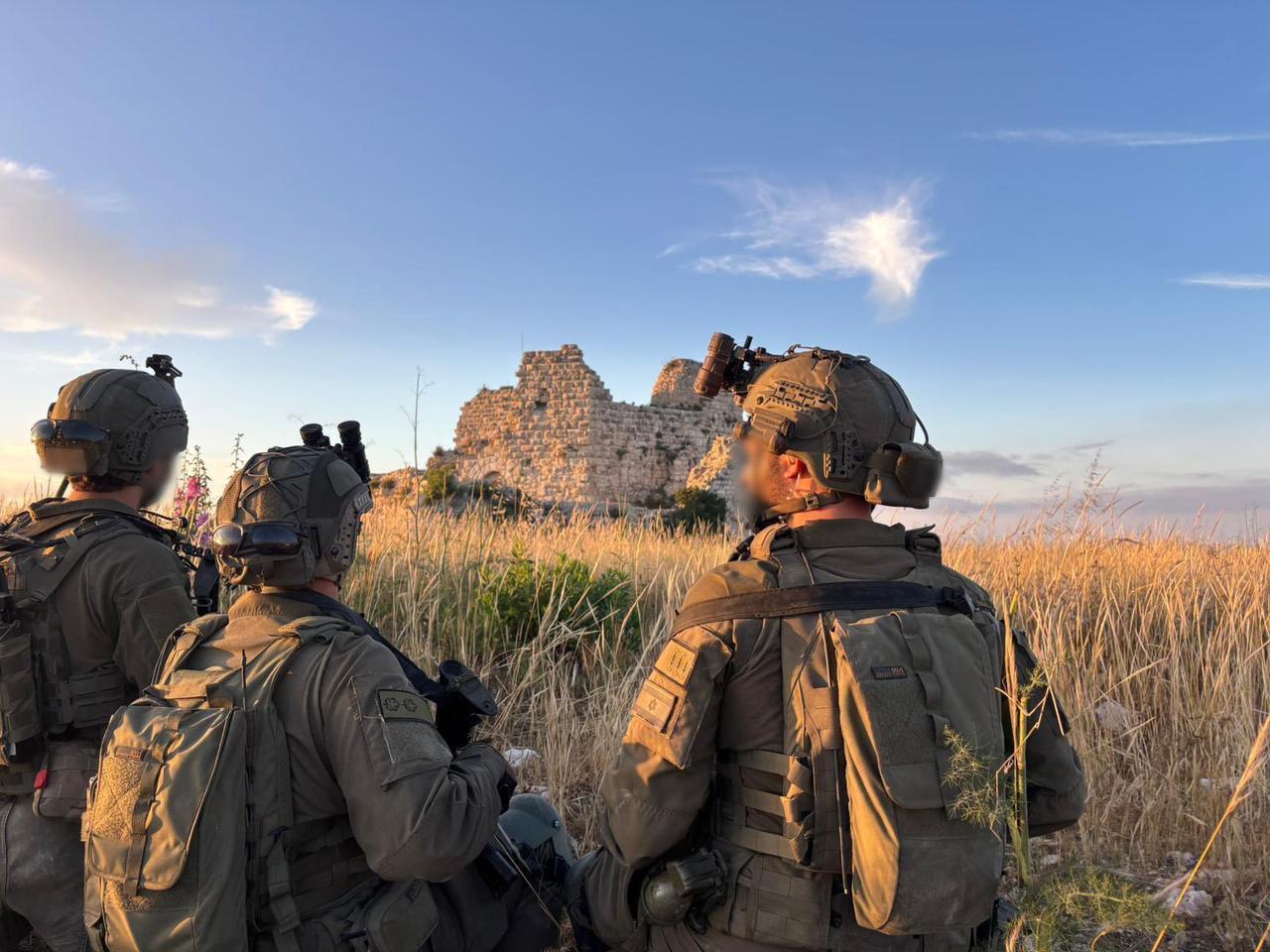 The photo shows the Israeli troops operating in the 12th-century Crusader castle of Beaufort in southern Lebanon on May 31, 2026. (Photo via X/@CaptainElla1)