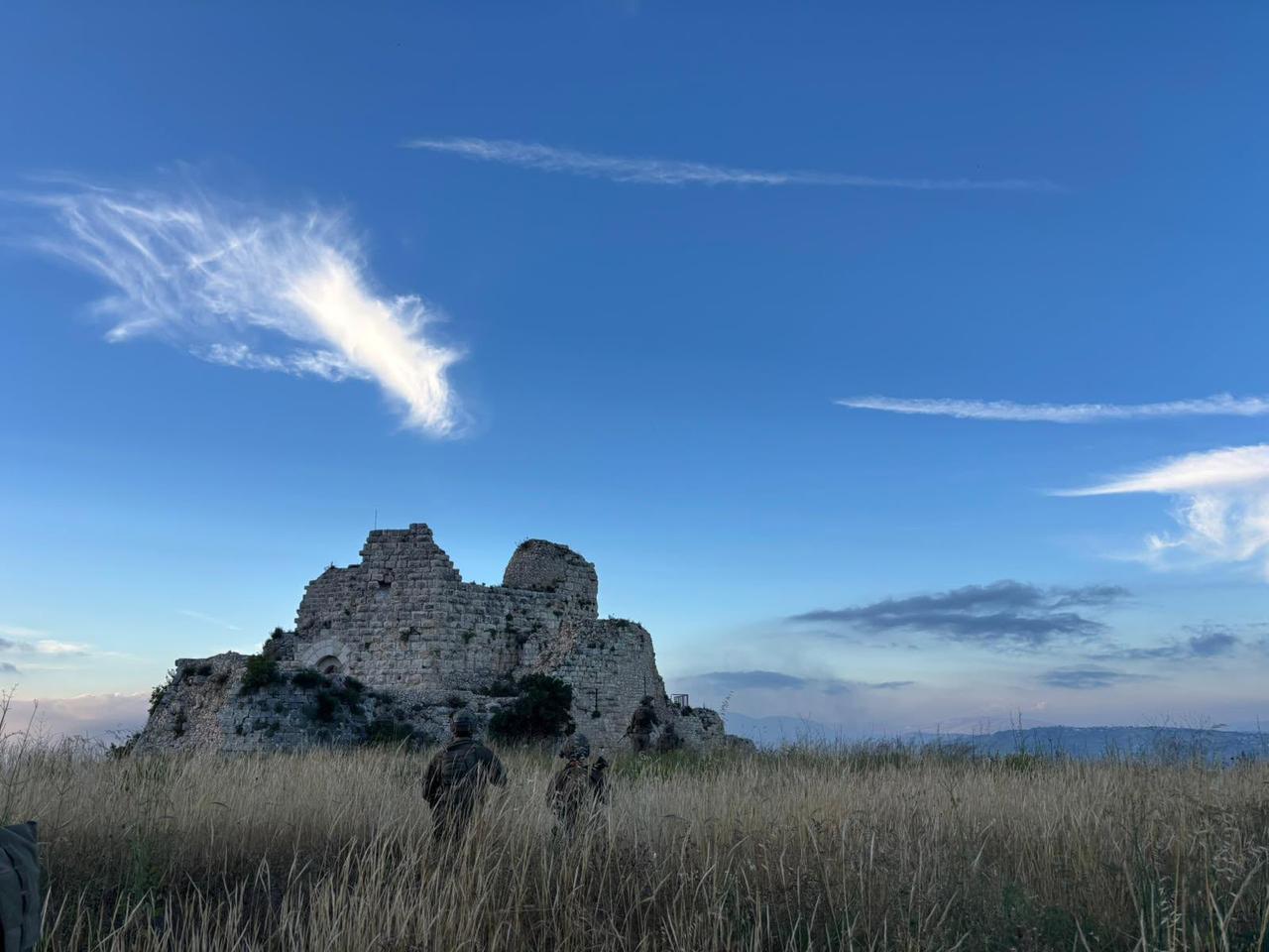 The photo shows the Israeli troops operating in the 12th-century Crusader castle of Beaufort in southern Lebanon on May 31, 2026. (Photo via X/@CaptainElla1)