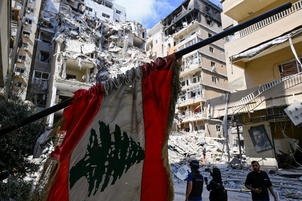 Buildings and structures suffer extensive damage after strikes carried out during the second day of Eid al-Adha, in the city of Tyre, southern Lebanon, May 29, 2026. (AA Photo)