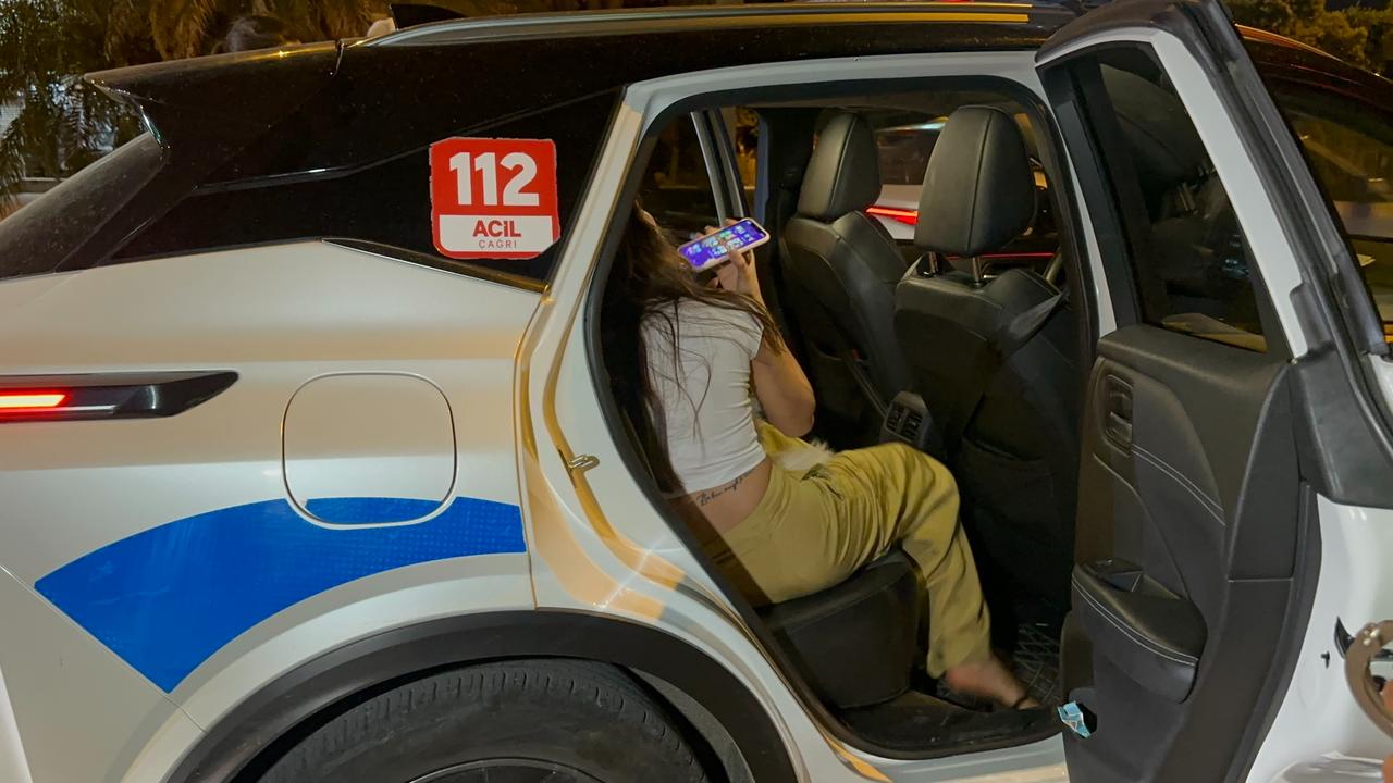 A 26-year-old Saudi woman arrested after striking a police officer with her vehicle and fleeing a traffic checkpoint in Adana, Türkiye, accessed on May 31, 2026. (IHA Photo)