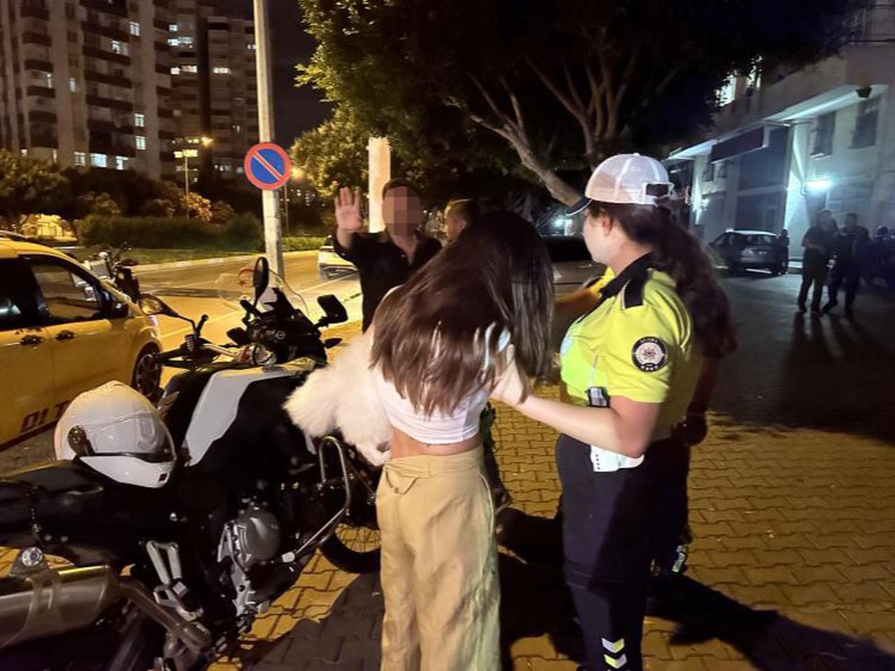 A 26-year-old Saudi woman arrested after striking a police officer with her vehicle and fleeing a traffic checkpoint in Adana, Türkiye, accessed on May 31, 2026. (IHA Photo)
