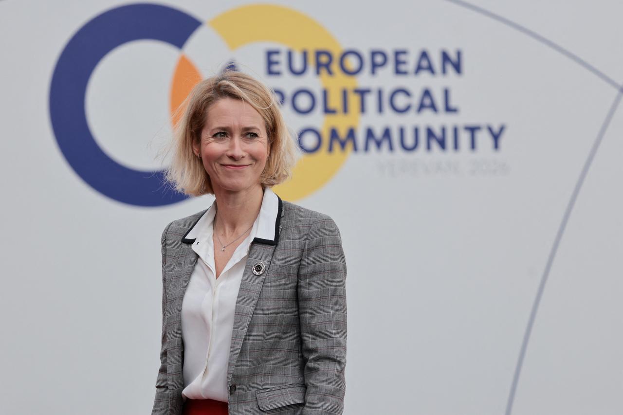 EU High Representative and Vice-President for Foreign Affairs and Security Policy Kaja Kallas arrives to attend the 8th European Political Community (EPC) summit in Yerevan on May 4, 2026. (AFP Photo)