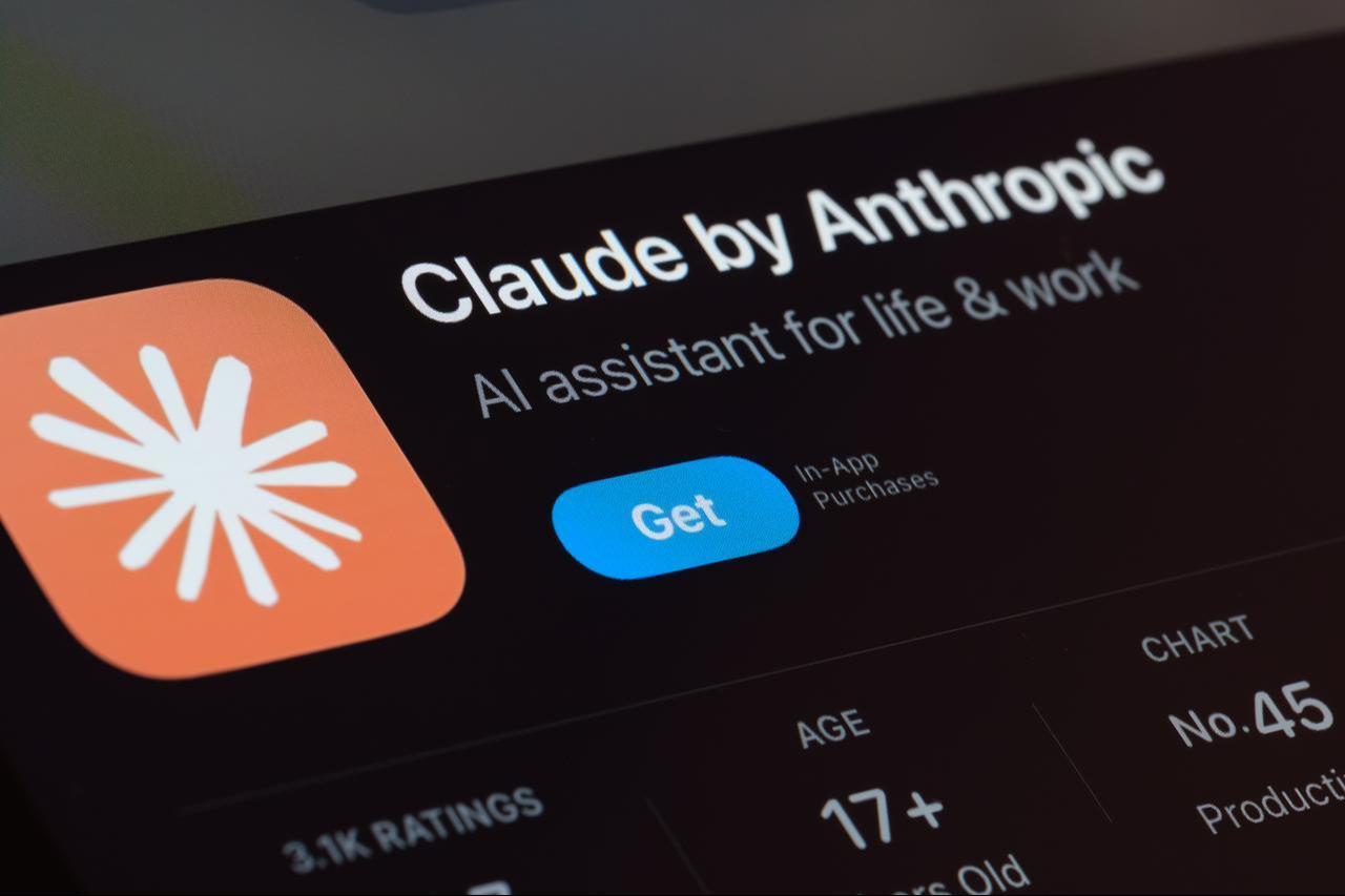 Claude by Anthropic App Store listing on iPhone highlights, Stafford, United Kingdom, Aug 7, 2024 (Adobe Stock Photo)