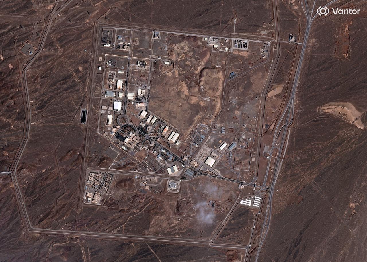A view of the Natanz nuclear complex facility with damage observed on several buildings near Natanz, Isfahan province, Iran, March 2, 2026. (Photo by Satellite image ©2026 Vantor/AFP)