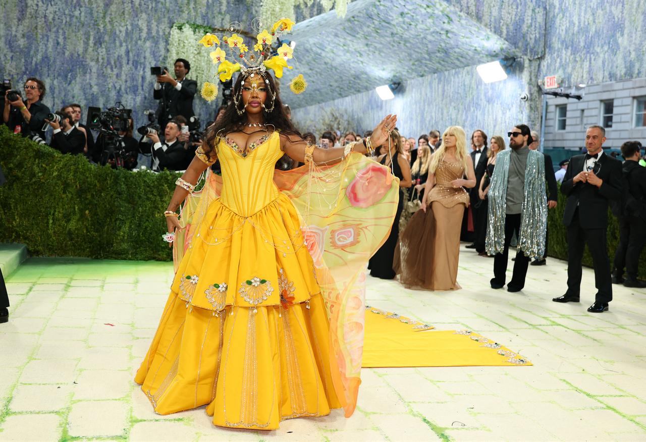Sza arrives for the 2026 Met Gala at the Metropolitan Museum of Art, in New York, on May 4, 2026. (AFP Photo)