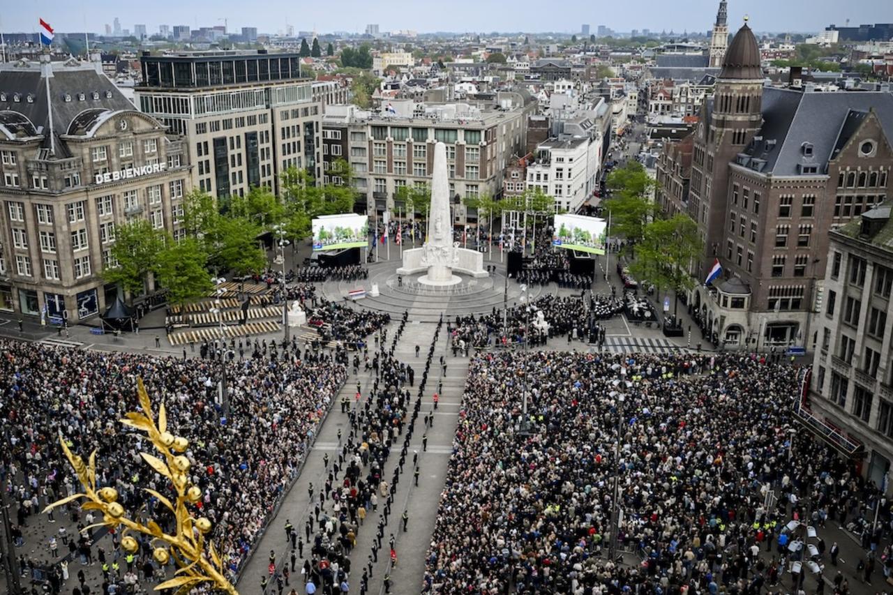Remembrance Day stained: 'Genocide' cleaned from Amsterdam memorial as 13 arrested