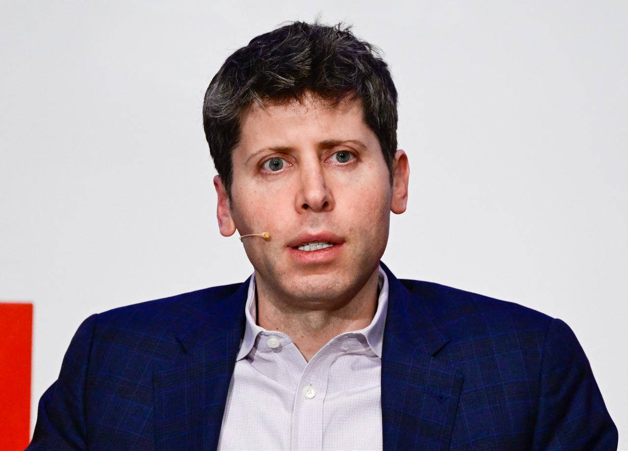 OpenAI CEO Sam Altman speaks at a panel in Berlin on February 7, 2025 (AFP Photo)