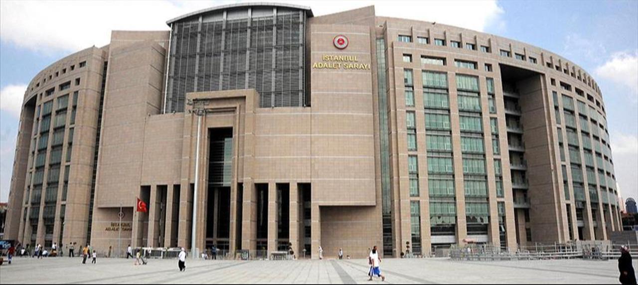 A general view of Istanbul Courthouse, also known as Caglayan Courthouse, in Istanbul, Türkiye. (AA Photo)