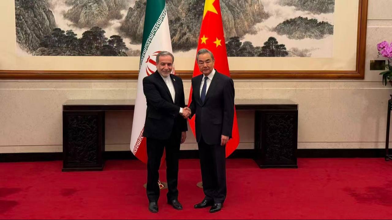 Iranian Foreign Minister Abbas Araghchi meets his Chinese counterpart, Wang Yi, in Beijing, on May 6, 2026. (Photo via Telegram/araghchi)