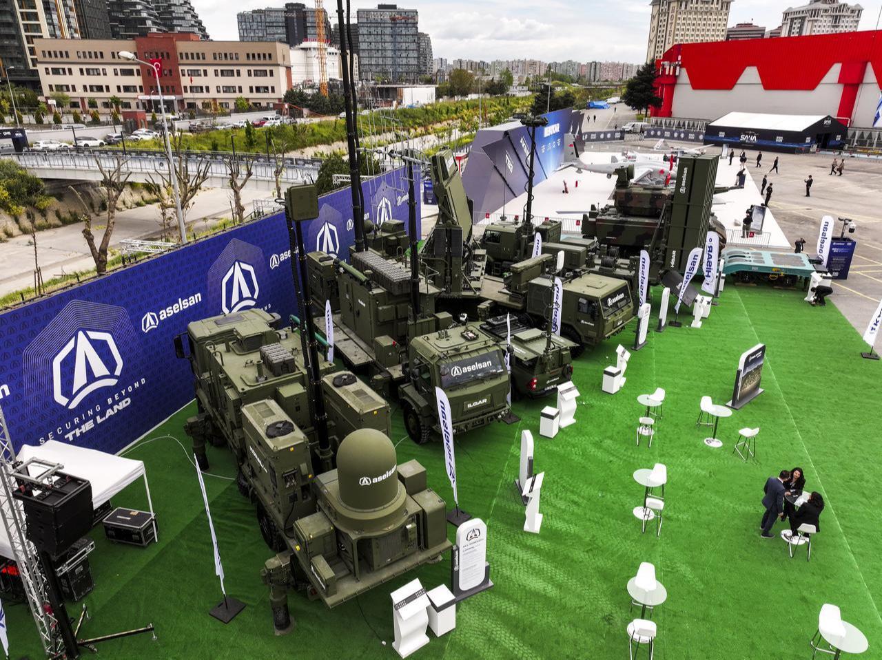 A view from Aselsan's stand at the 2026 International Defense and Aerospace Exhibition (SAHA 2026) in Istanbul, Türkiye, May 5, 2026. (AA Photo)
