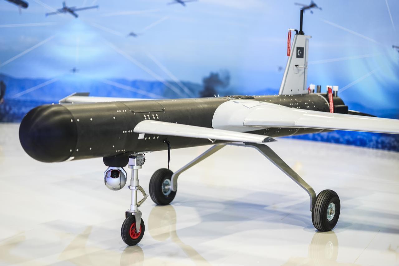 A view of Baykar's Mizrak system at the 2026 International Defense and Aerospace Exhibition (SAHA 2026) in Istanbul, May 5, 2026. (AA Photo)