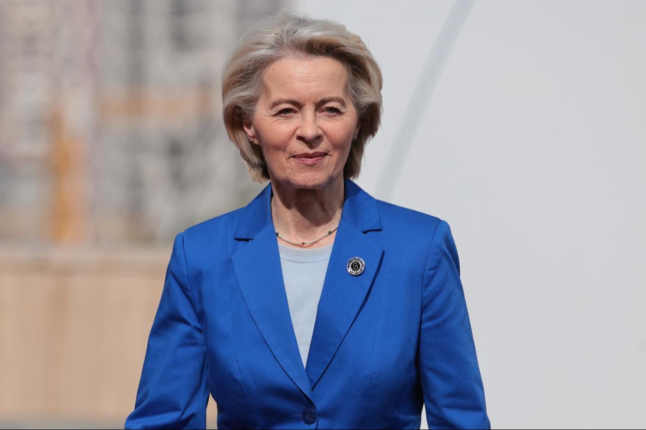 European Commission President Ursula von der Leyen arrives to attend the 8th European Political Community (EPC) summit in Yerevan, Armenia, May 4, 2026. (AFP Photo)