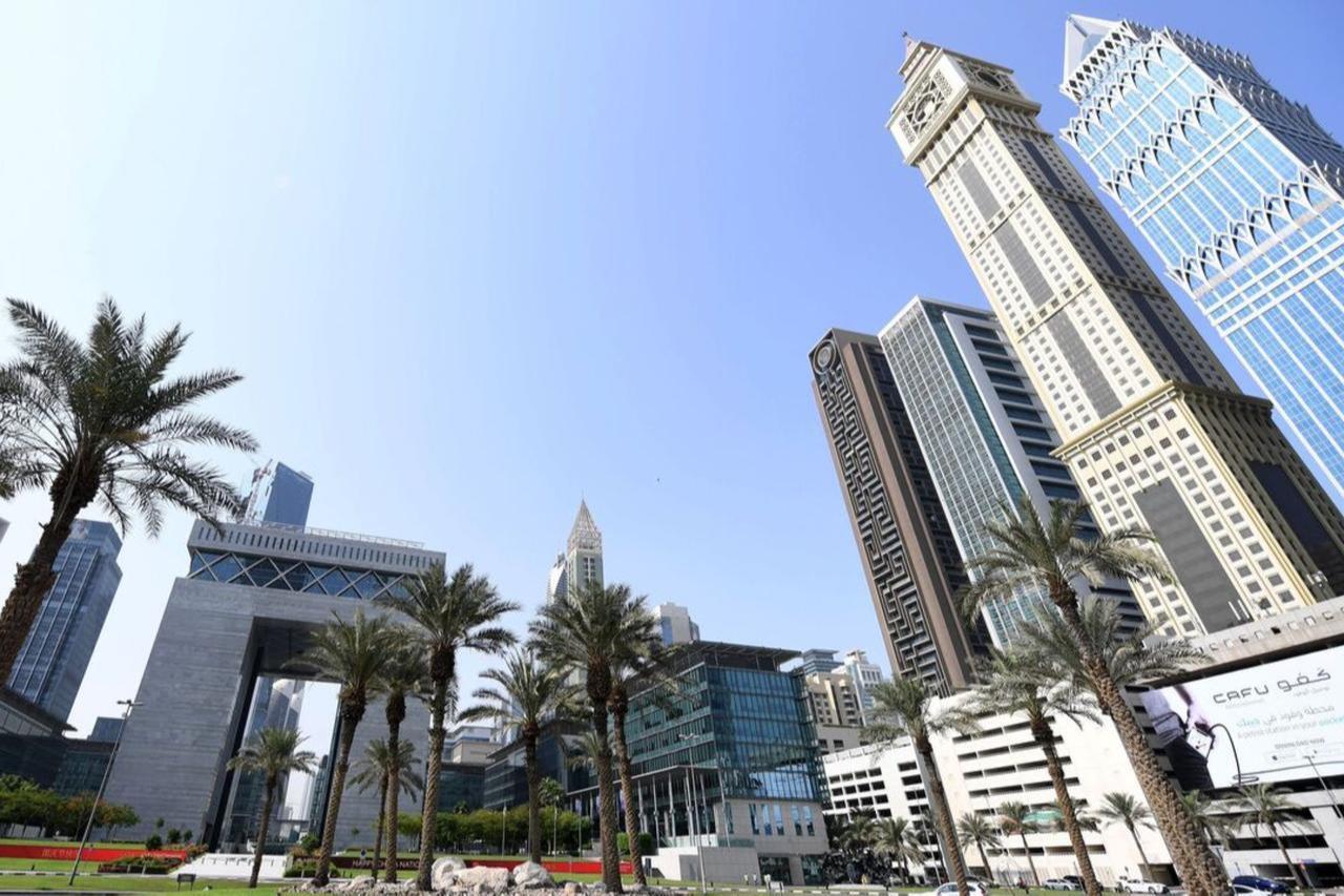 This picture shows Dubai's Financial Center on Sheik Zayed Road on October 2, 2019, in Dubai. (AFP Photo)