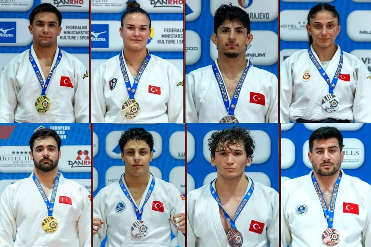Turkish judokas win 8 medals, top team ranking at Sarajevo European Cup Image