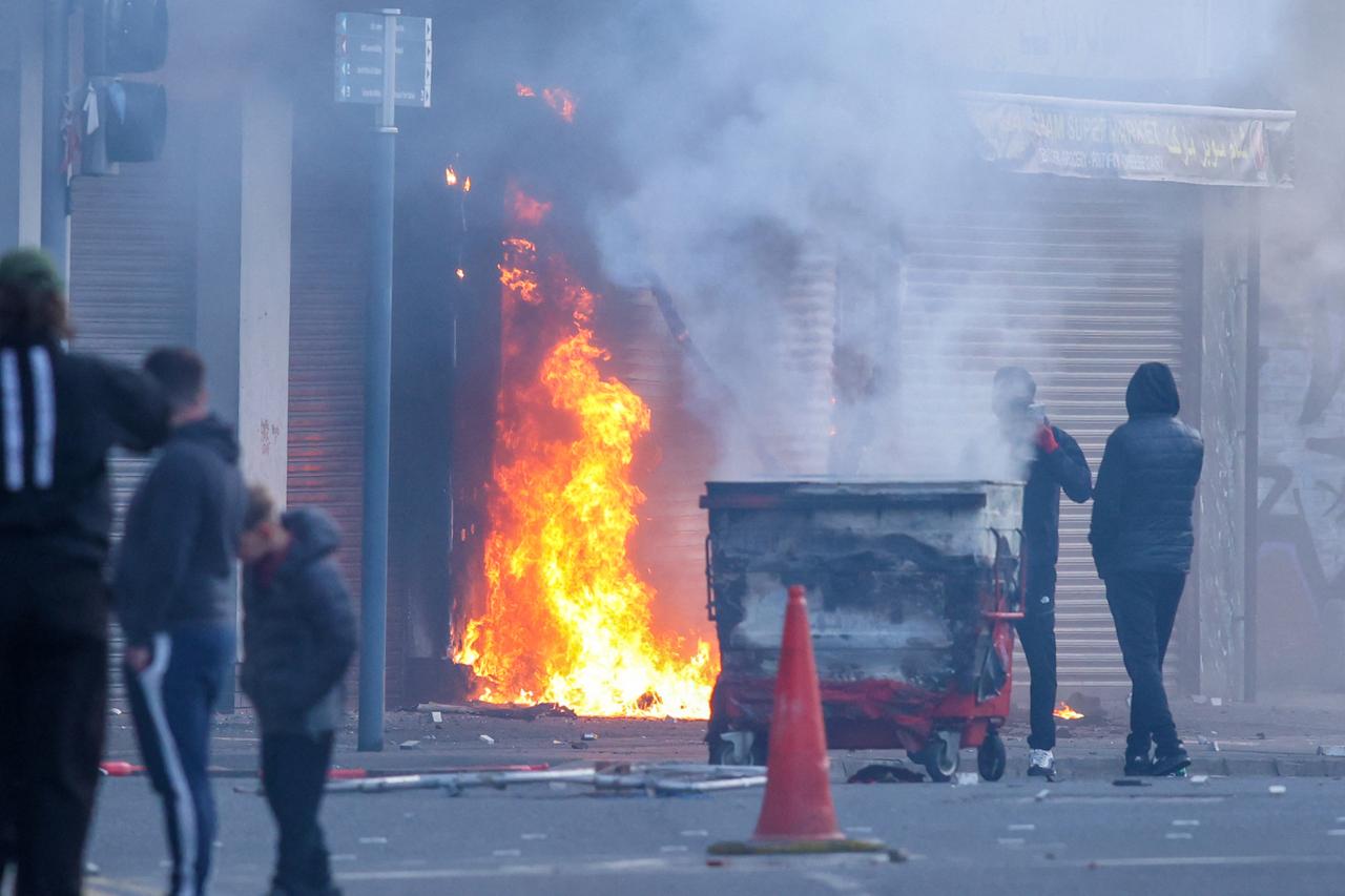Turkish barber shop attacked in Northern Ireland anti-immigration protests