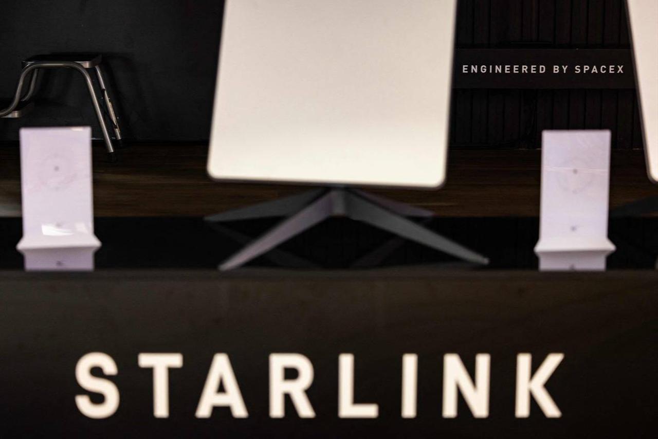 Starlink satellite antennas are seen at the Internationale Funkausstellung (IFA), the international trade show for consumer electronics and home appliances, August 31, 2023. (AFP Photo)