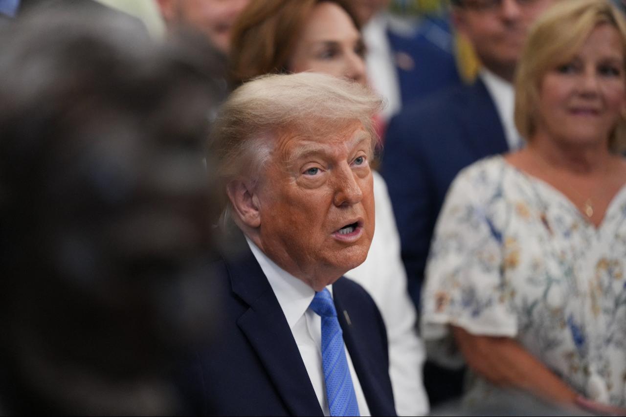 US President Donald Trump speaks during a signing ceremony for the "Secure America Act" in the Oval Office of the White House in Washington, DC, June 10, 2026. (AFP Photo)