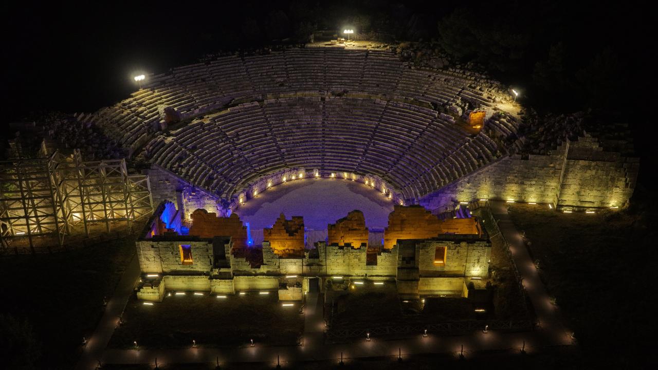 Nighttime museum program illuminates history at Patara archaeological site