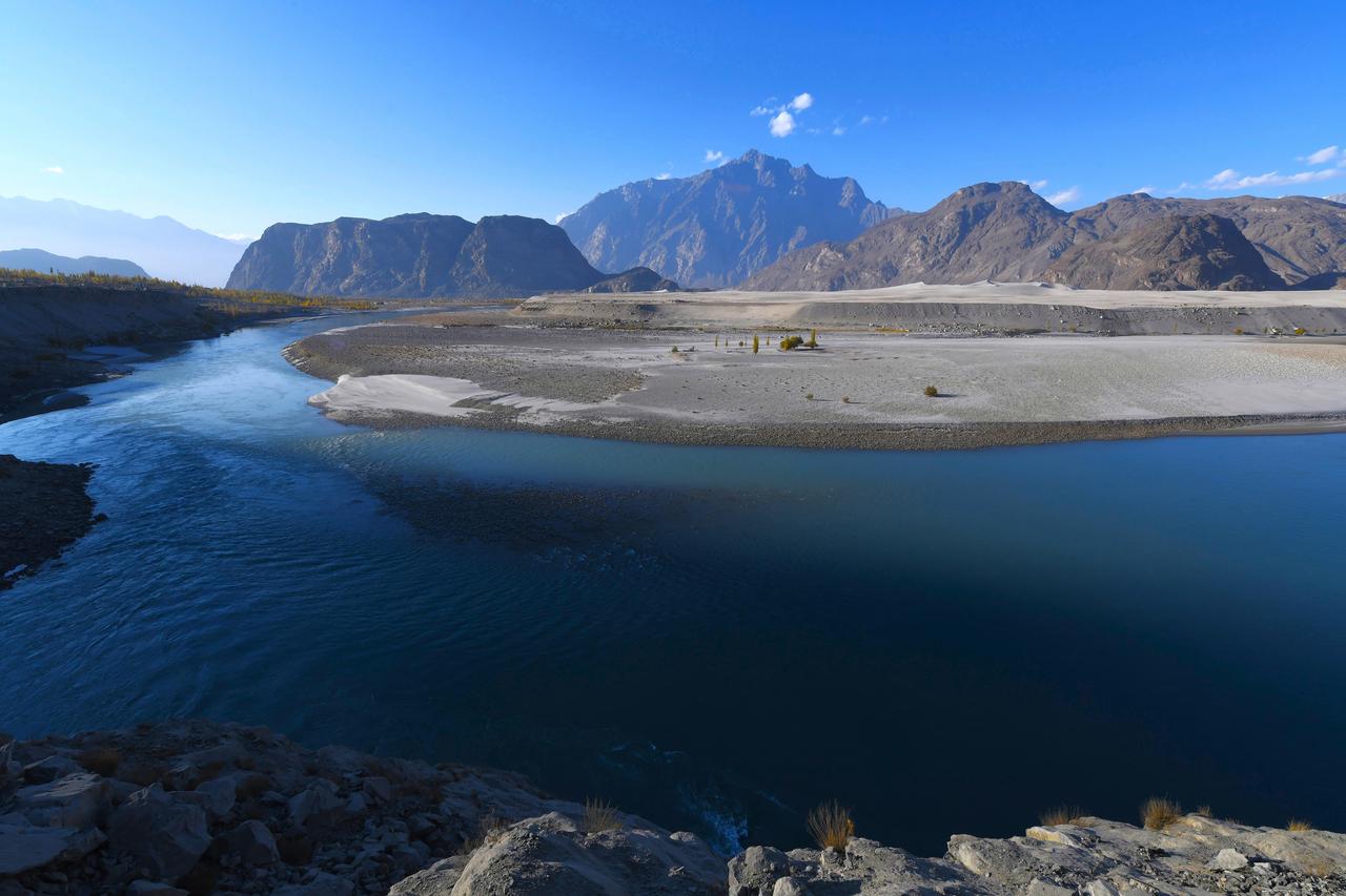 Indus River basin near Hussain Abad, northern Pakistan. (Adobe Stock photo)
