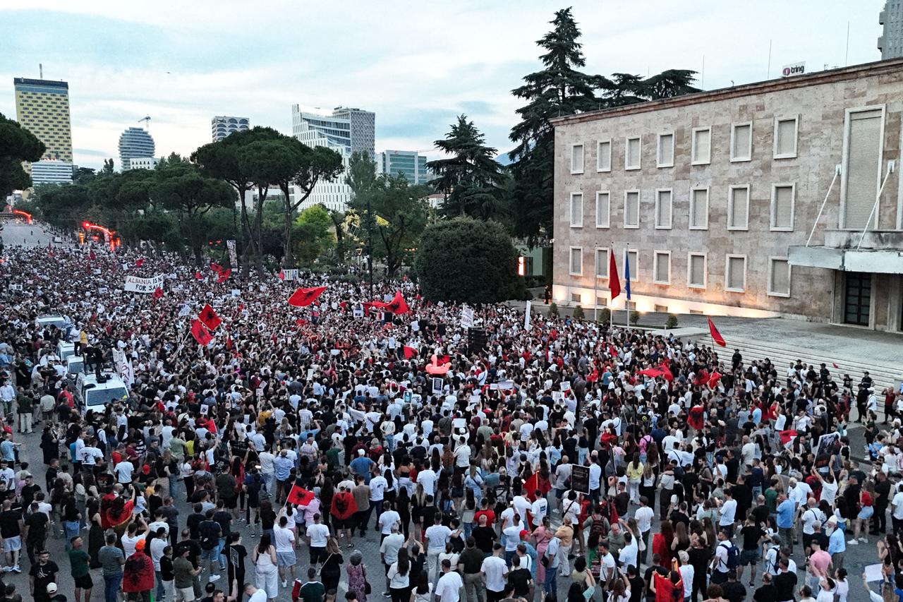 Thousands fill Tirana streets as Albania's Kushner resort protests enter second week