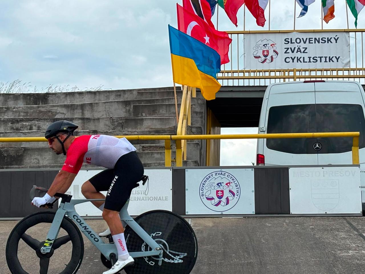 Turkish national track cyclist Ramazan Yilmaz rides during the 9th Grand Prix Presov in Slovakia. (Photo via Turkish Cycling Federation)