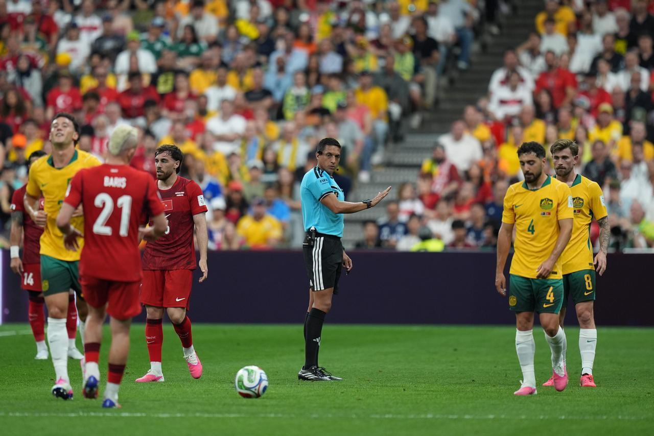 The Australian and Turkish national teams faced off at BC Place Stadium on June 14, 2026, in Vancouver, Canada. (AA Photo)