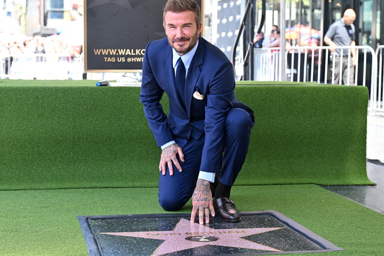 David Beckham honored with star on Hollywood walk of fame