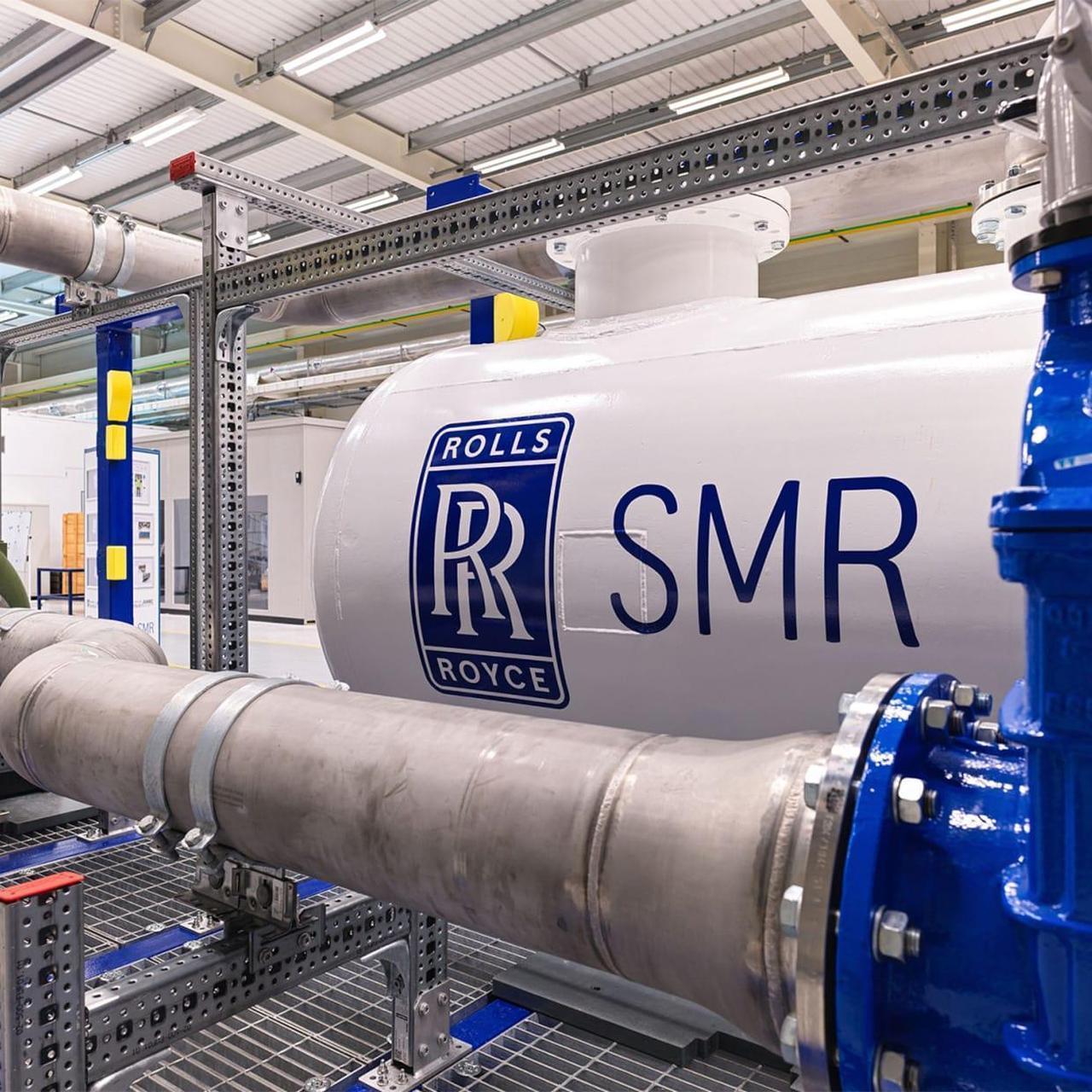 A Rolls-Royce small modular reactor (SMR) unit is seen at a testing facility. (Photo via Rolls-Royce)