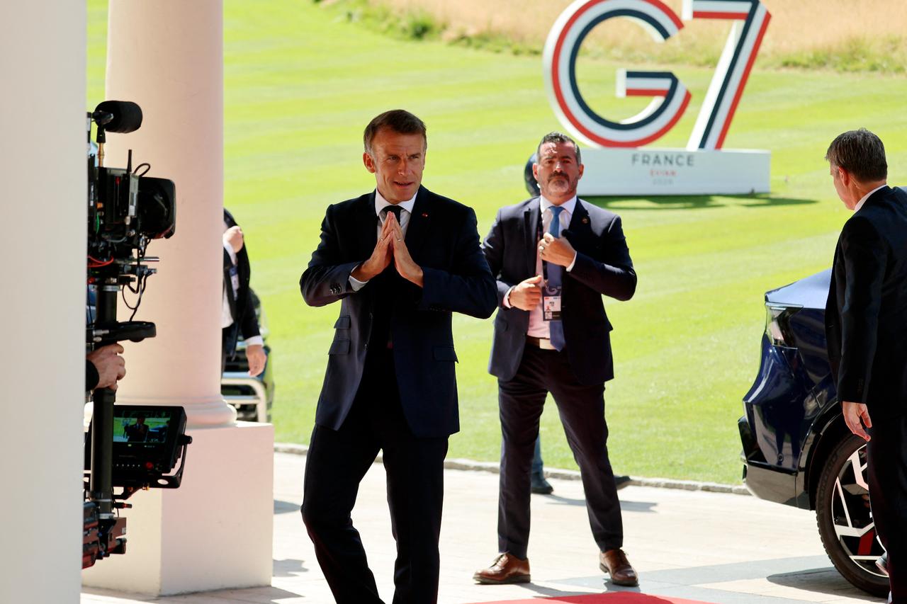 Macron seeks ‘respectful but firm’ tariff talks with Trump at G7 summit