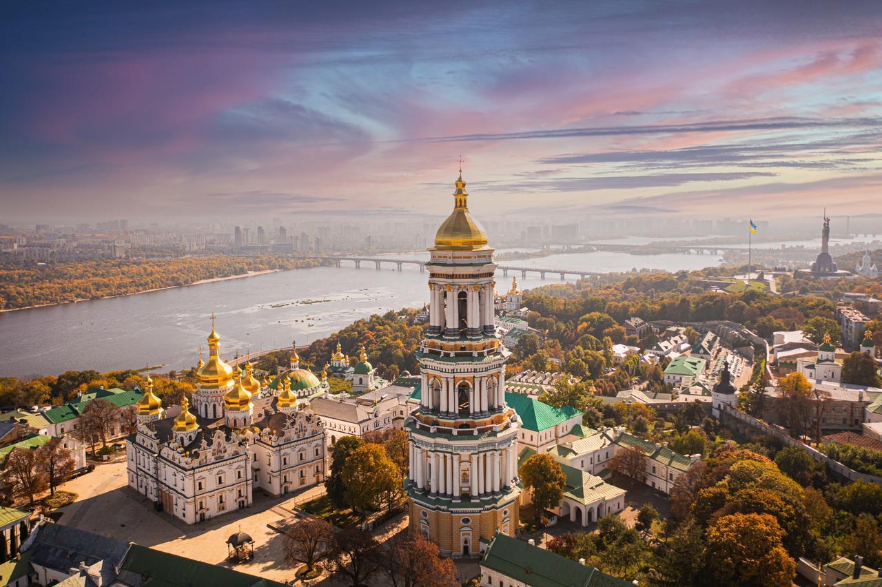 An aerial view of Kyiv Pechersk Lavra in Kyiv, Ukraine, Oct. 6, 2021. (Adobe Stock Photo)