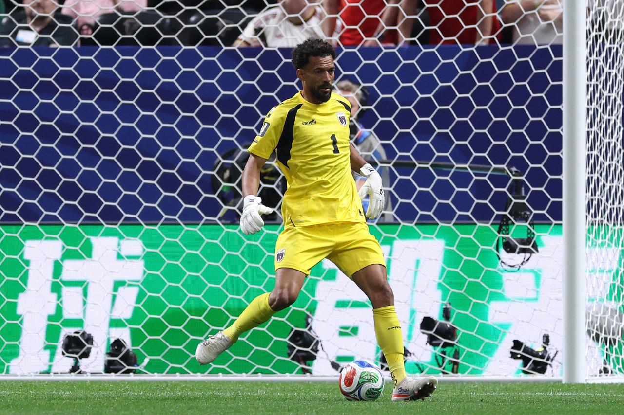 Vozinha #1 of Cabo Verde in action during the FIFA World Cup 2026 Group H match between Spain and Cabo Verde at Atlanta Stadium in Atlanta, Georgia, United States, on June 15, 2026. (AFP Photo)