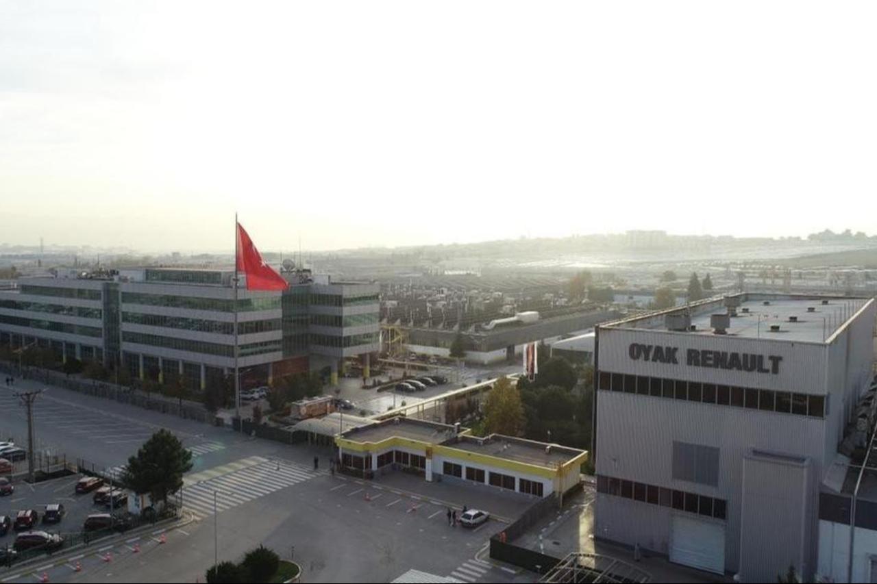 Exterior view of the Oyak Renault automobile manufacturing plant in Bursa, Türkiye. (IHA Photo)