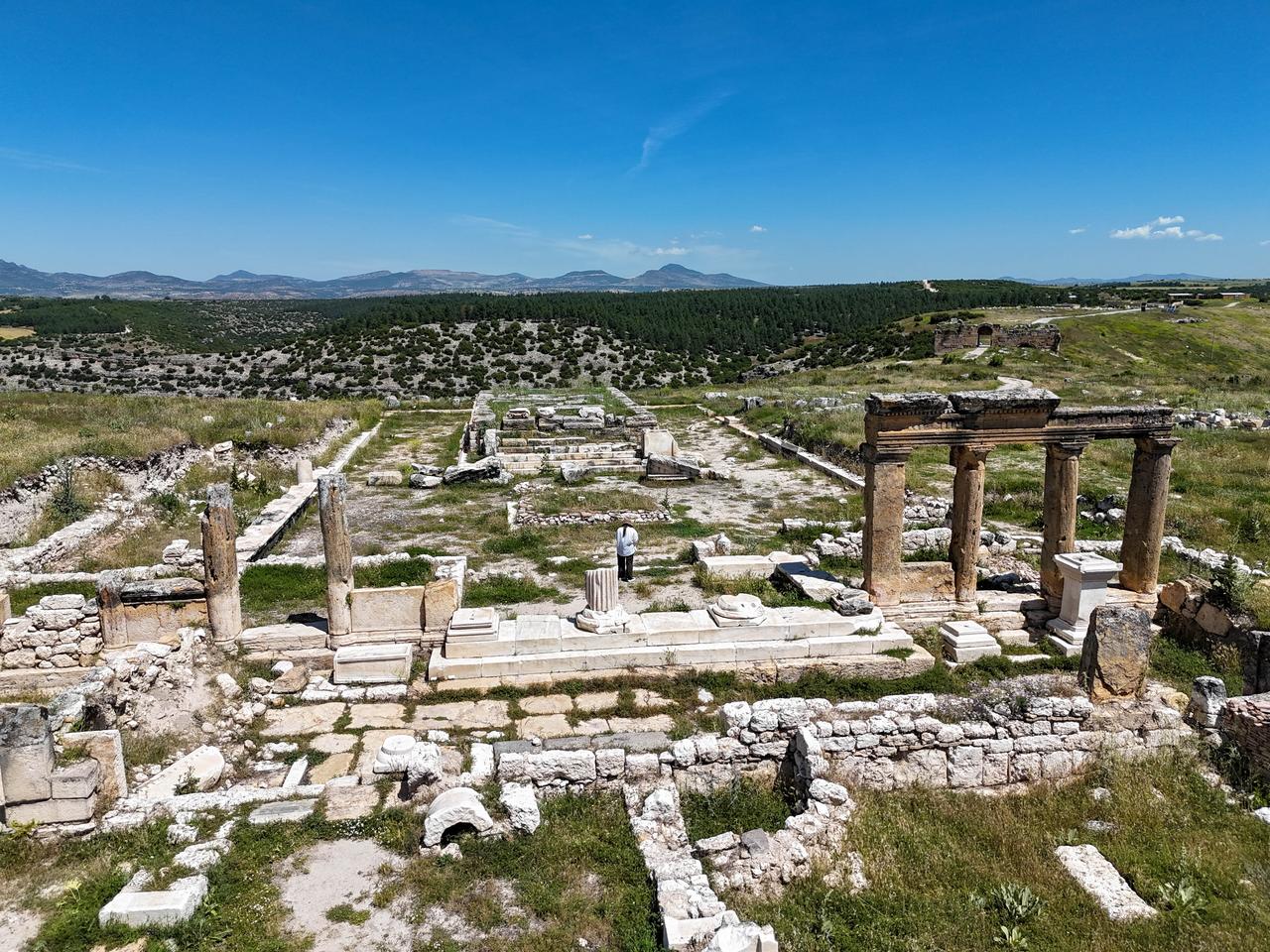 A view of the ancient city of Blaundos in Usak, Türkiye, June 16, 2026. (AA Photo)