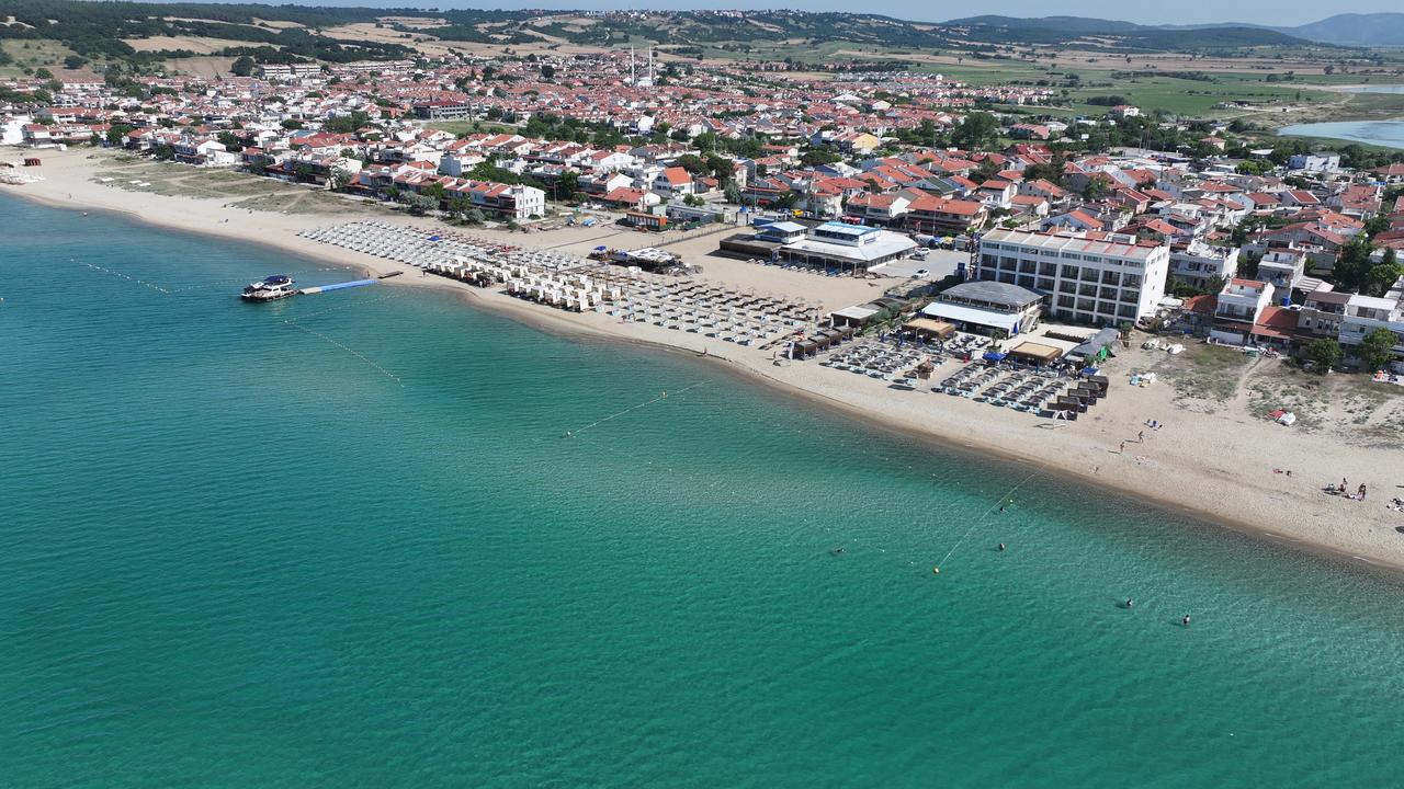 An aerial view of the Saros Gulf, located between the Kesan and Enez districts of Edirne and the Gelibolu district of Canakkale in northwestern Türkiye, June 16, 2026. (AA Photo)