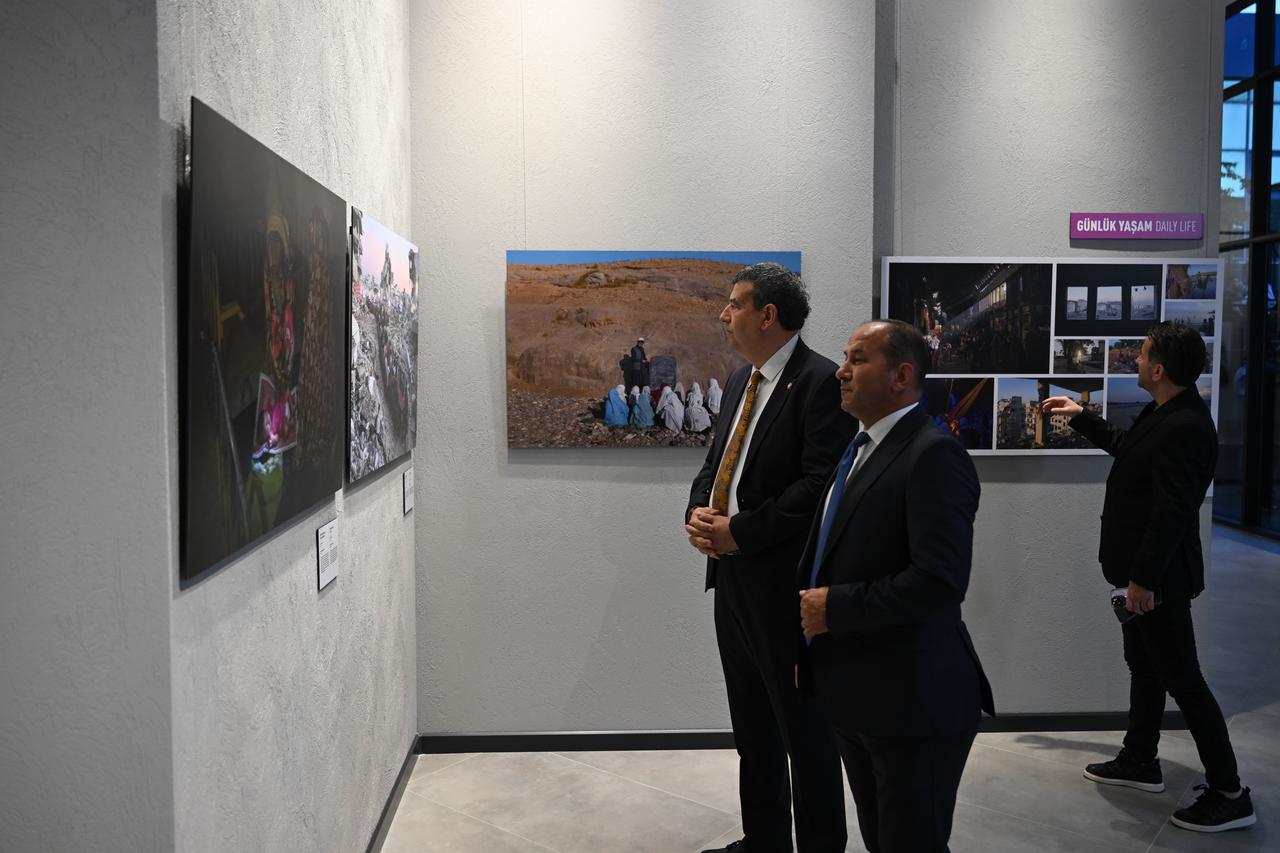 People visit the first exhibition of Istanbul Photo Awards 2026 at Anadolu Agency's AAtolye Exhibition Hall in Ankara, Türkiye, June 15, 2026. (AA Photo)